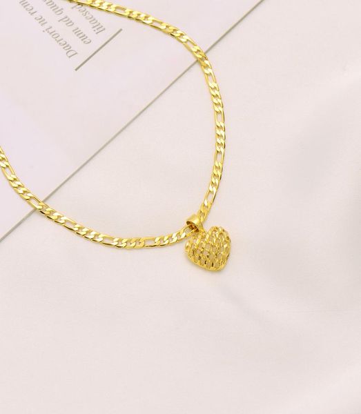 22k solid fine gold finish spacing heart pendant italian figaro link chain necklace 24quot 3 mm 24k yellow8258482, Silver
22k solid fine gold finish spacing heart pendant italian figaro link chain necklace 24quot 3 mm 24k yellow8258482, Silver