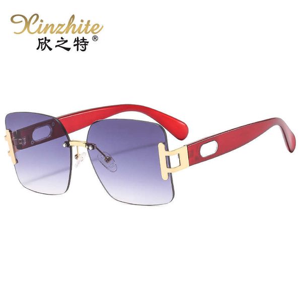 new summer sunscreen small fragrant wind frameless ocean film sunglasses men and women's versatile outgoing glasses, White;black
new summer sunscreen small fragrant wind frameless ocean film sunglasses men and women's versatile outgoing glasses, White;black