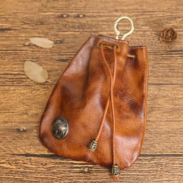 bag organizer genuine leather coin purse for women men vintage handmade small drawstring pocket storage with keyring card holder case 230509, Blue;pink
bag organizer genuine leather coin purse for women men vintage handmade small drawstring pocket storage with keyring card holder case 230509, Blue;pink