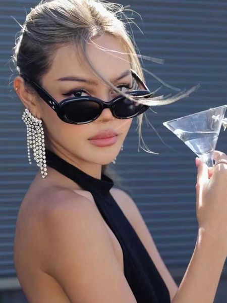 new korean version oval small frame sunglasses with the same personalized fashion trend popular on internet for men and women's, White;black
new korean version oval small frame sunglasses with the same personalized fashion trend popular on internet for men and women's, White;black