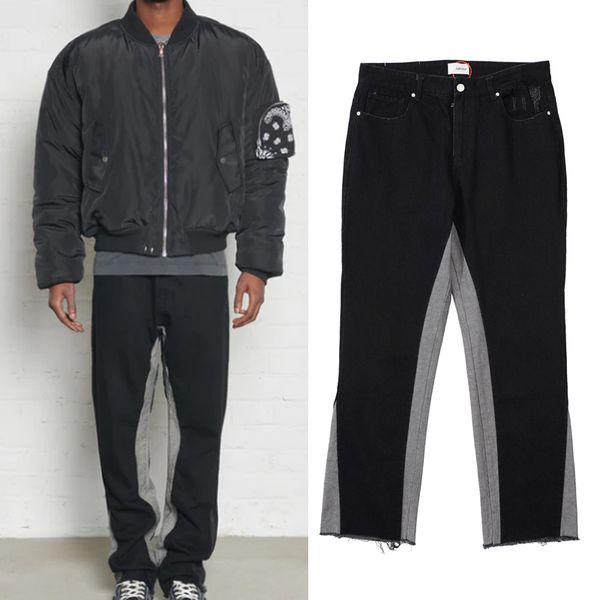 23ss men usa zipper patchwork denim pants jeans autumn winter hip hop casual high street trousers flare bell bottoms, Black;brown
23ss men usa zipper patchwork denim pants jeans autumn winter hip hop casual high street trousers flare bell bottoms, Black;brown