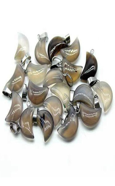 fashion natural healing crystal grey agate stones moon shape necklace pendant for decoration gift jewelry6529776, Silver
fashion natural healing crystal grey agate stones moon shape necklace pendant for decoration gift jewelry6529776, Silver