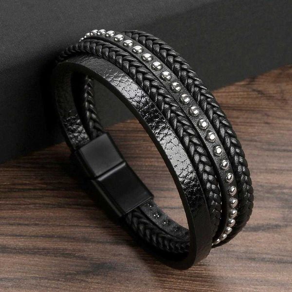 jewelry mens leather stainless steel bracelet simple and rivet alloy bangle, Golden;silver
jewelry mens leather stainless steel bracelet simple and rivet alloy bangle, Golden;silver