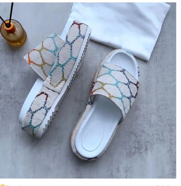 women paris slippers designer wedge pattern embroidery g letters beach casual slides flip flops ladies platform thick bottom increase non-sl, Black
women paris slippers designer wedge pattern embroidery g letters beach casual slides flip flops ladies platform thick bottom increase non-sl, Black
