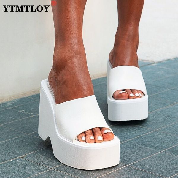 slippers big size 43 summer black white chunky heeled mules high heels leisure trendy platform wedges sandals shoes for women 230510
slippers big size 43 summer black white chunky heeled mules high heels leisure trendy platform wedges sandals shoes for women 230510