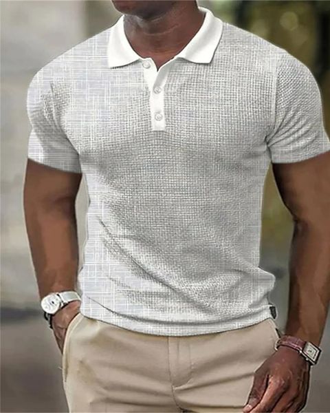 men's polos summer waffle polo tshirts oversized shirt geometry turndown 3d print outdoor street short sleeves buttondown clothing 2305, White;black
men's polos summer waffle polo tshirts oversized shirt geometry turndown 3d print outdoor street short sleeves buttondown clothing 2305, White;black