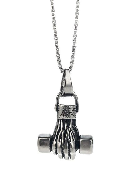 pendant necklaces personality creative titanium steel necklace does not fade fitness fist dumbbell sports punk hip hop power jewel5533175, Silver
pendant necklaces personality creative titanium steel necklace does not fade fitness fist dumbbell sports punk hip hop power jewel5533175, Silver