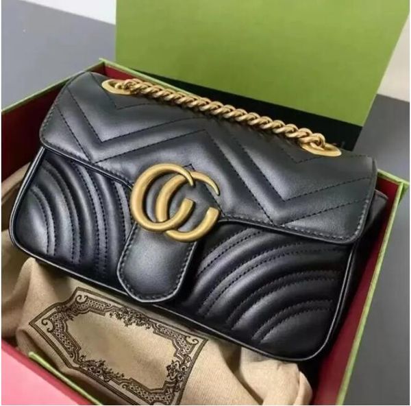 

Women Luxurys Designers Bags High Quality Famous Brand Marmonts Shoulder Handbags Purses Gold Chain Handbag Fashion Letter Crossbody Bag 2079# 309#, Red