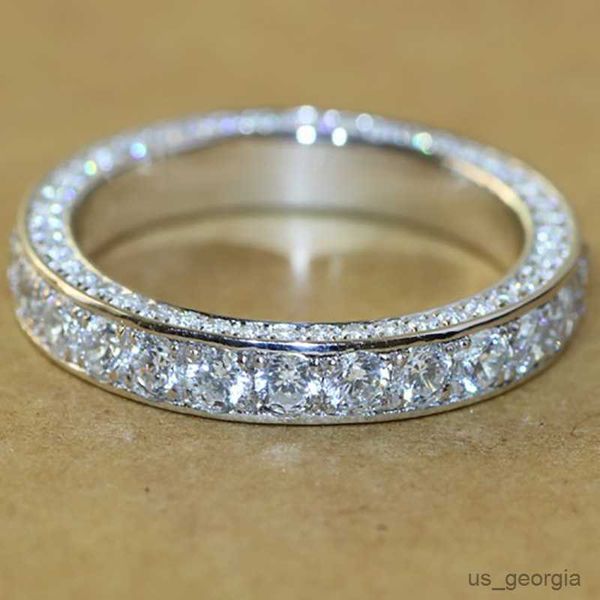 band rings luxury round wedding rings for women trendy jewelry metal inlaid white zircon party engagement ring, Silver
band rings luxury round wedding rings for women trendy jewelry metal inlaid white zircon party engagement ring, Silver