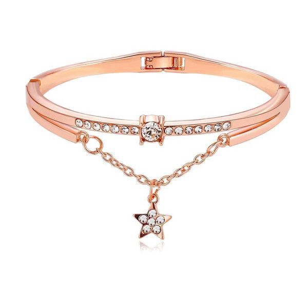 5654 han zhishang creative retro simple silver bracelet rose gold alloy five pointed star diamond, Golden;silver
5654 han zhishang creative retro simple silver bracelet rose gold alloy five pointed star diamond, Golden;silver