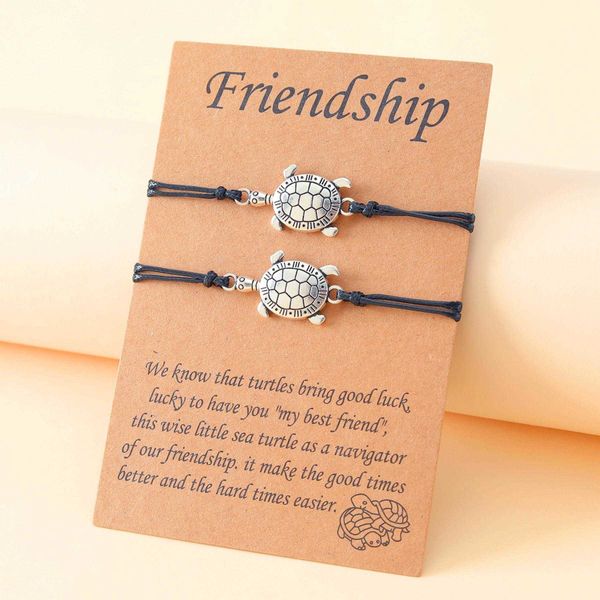 ornament carrying strap personalized little charm turtle friendship card hand weaving bracelet, Golden;silver
ornament carrying strap personalized little charm turtle friendship card hand weaving bracelet, Golden;silver