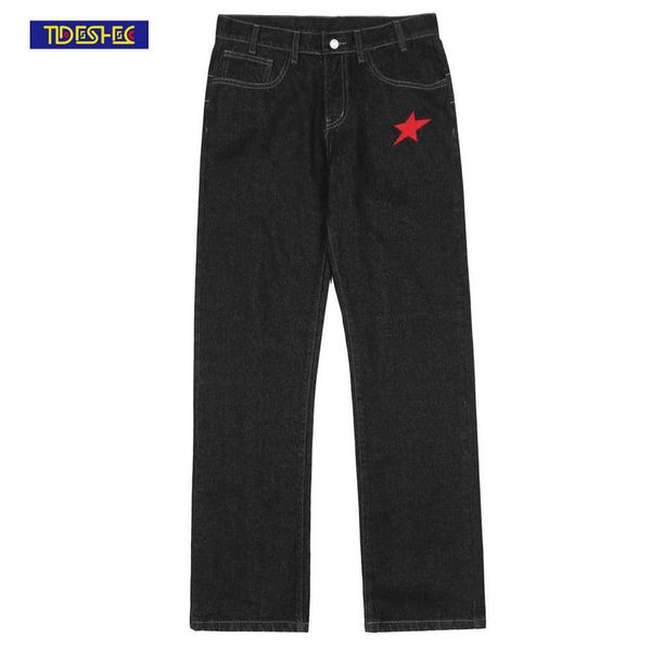 men's pants harajuku retro washed pentagram embroidery pants for men and women casual straight black loose streetwear women denim trous
men's pants harajuku retro washed pentagram embroidery pants for men and women casual straight black loose streetwear women denim trous