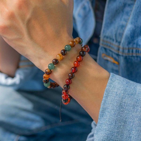 beaded bracelet mens simple strand and stylish personality design double layer twin retro, Black
beaded bracelet mens simple strand and stylish personality design double layer twin retro, Black