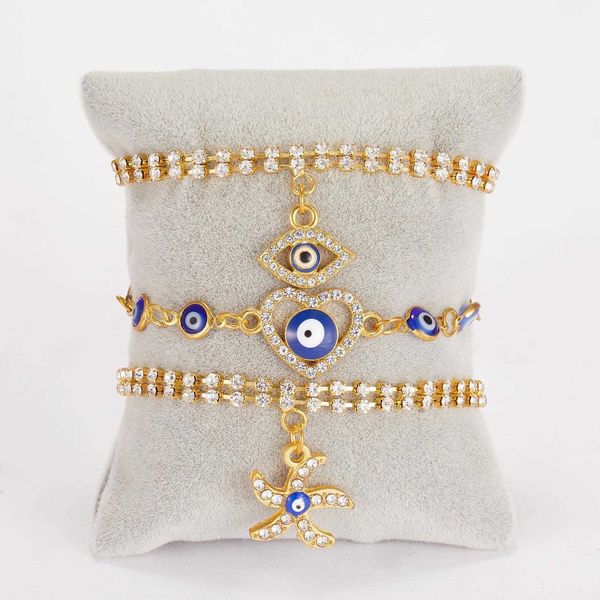 evil eye bracelet chain palm starfish love blue eyes double layer full diamond adjustable, Black
evil eye bracelet chain palm starfish love blue eyes double layer full diamond adjustable, Black