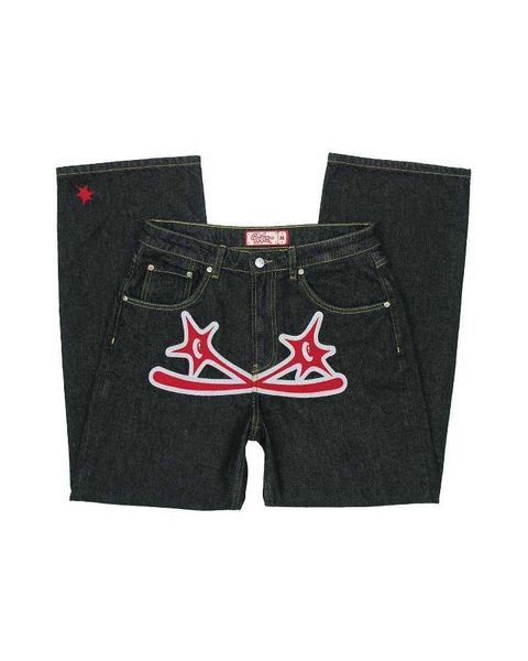 men's pants y2k american retro black high-end printed jeans couple autumn loose high waist slim straight casual mopping pants wide leg
men's pants y2k american retro black high-end printed jeans couple autumn loose high waist slim straight casual mopping pants wide leg