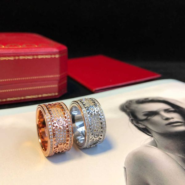 luxurys designers ring gear rings for women men full diamond engagement jewellery gears can turn casual party, Silver
luxurys designers ring gear rings for women men full diamond engagement jewellery gears can turn casual party, Silver