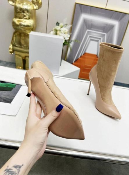 2022 new boots leather stitching suede suede surface pointed high heeled fashion sexy2154199, Black
2022 new boots leather stitching suede suede surface pointed high heeled fashion sexy2154199, Black