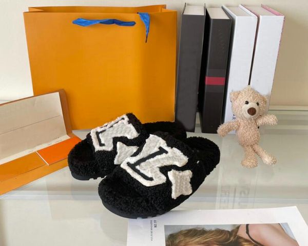 luxury designers women letter slippers ladies wool slides winter fur fluffy furry letters sandals warm comfortable fuzzy girl flip flop slip, Black
luxury designers women letter slippers ladies wool slides winter fur fluffy furry letters sandals warm comfortable fuzzy girl flip flop slip, Black