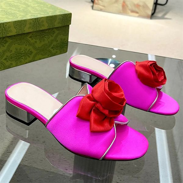 womens designer sandals slippers with floral decorations on upper characteristics mid heeled sandals beach sandalias, Black
womens designer sandals slippers with floral decorations on upper characteristics mid heeled sandals beach sandalias, Black