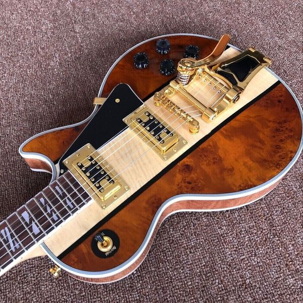 new mahogany fingerboard 6-string transparent brown electric guitar-
new mahogany fingerboard 6-string transparent brown electric guitar-