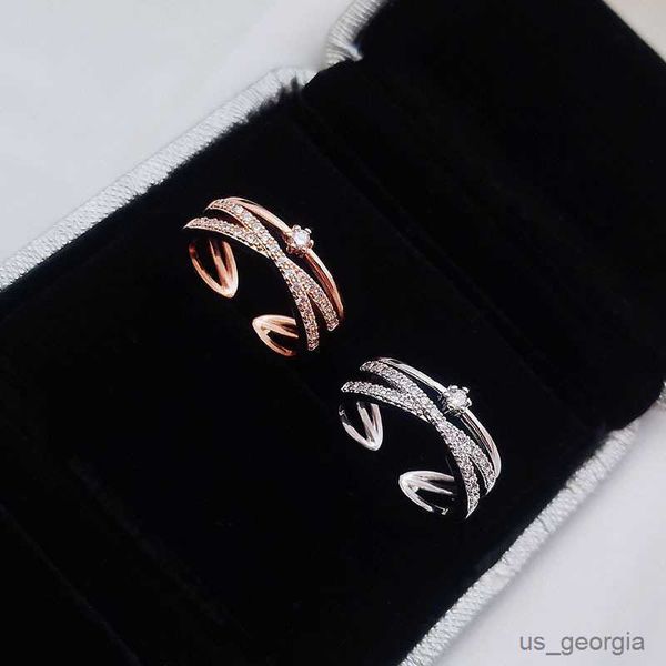 band rings new fashion metal geometric shiny rings contracted fine crystal sweet temperament adjustable women rings, Silver
band rings new fashion metal geometric shiny rings contracted fine crystal sweet temperament adjustable women rings, Silver