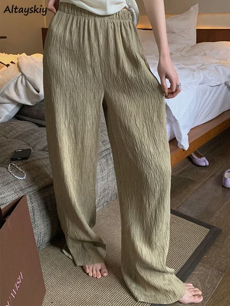 women's pants s celana lipat musim panas wanita celana panjang longgar nyaman pinggang tinggi sederhana kasual netral kaki lebar c kant, Black;white
women's pants s celana lipat musim panas wanita celana panjang longgar nyaman pinggang tinggi sederhana kasual netral kaki lebar c kant, Black;white
