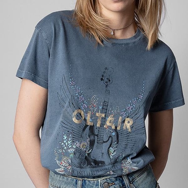 women s t shirt kaus baru musim panas kasual cetak gitar lengan pendek wanita 230509, White
women s t shirt kaus baru musim panas kasual cetak gitar lengan pendek wanita 230509, White