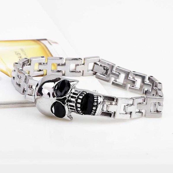 korean style skull bracelet ornament wholesale watch buttom drip titanium steel, Golden;silver
korean style skull bracelet ornament wholesale watch buttom drip titanium steel, Golden;silver
