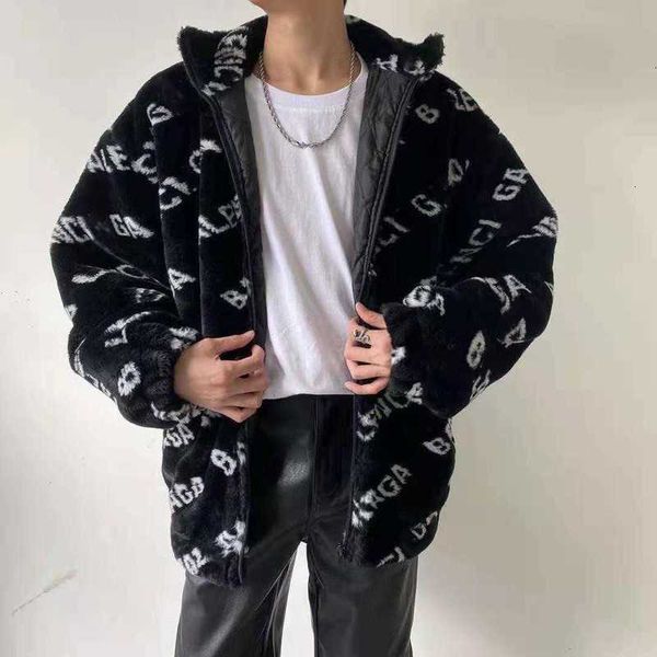 men's jackets b net red same bullet screen full of letters men's and women's rabbit hair thickened cotton coat mk3a, Black;brown
men's jackets b net red same bullet screen full of letters men's and women's rabbit hair thickened cotton coat mk3a, Black;brown