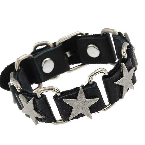 accessories jewelry wholesale mens bracelet personality five pointed star punk cattle leather, Golden;silver
accessories jewelry wholesale mens bracelet personality five pointed star punk cattle leather, Golden;silver
