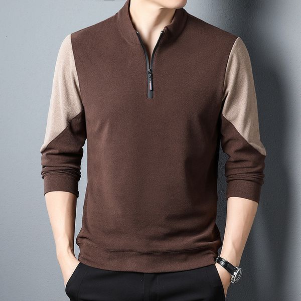 men's polos fashion men zip collar polo shirt long sleeve autumn loose fit shirts casual business clothing korean style male polo shirt, White;black
men's polos fashion men zip collar polo shirt long sleeve autumn loose fit shirts casual business clothing korean style male polo shirt, White;black
