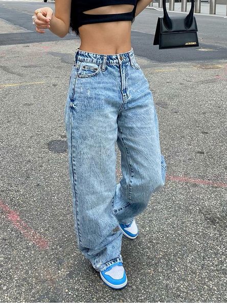women's jeans y2k women jeans streetwear pattern jeans for woman straight trousers baggy jeans fairy grunge hip hop denim pants korean, Blue
women's jeans y2k women jeans streetwear pattern jeans for woman straight trousers baggy jeans fairy grunge hip hop denim pants korean, Blue