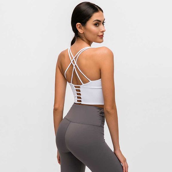 luyogapsports yoga sports bra women's backless activewear fitness small suspenders thin shoulder straps cross back gym underwear, White
luyogapsports yoga sports bra women's backless activewear fitness small suspenders thin shoulder straps cross back gym underwear, White