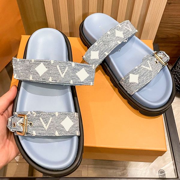 womens slip on slippers platform heels sandals designer denim slides classic blue brown retro mules ladies slingback outdoor leisure shoe be, Black
womens slip on slippers platform heels sandals designer denim slides classic blue brown retro mules ladies slingback outdoor leisure shoe be, Black