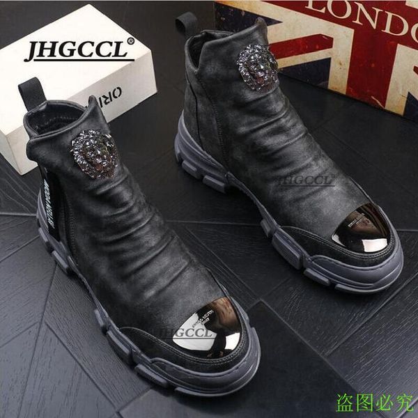 dress shoes men fashion casual spring autumn rivets punk style loafers male hip hop breathable trending smoking slippers p26 230509, Black
dress shoes men fashion casual spring autumn rivets punk style loafers male hip hop breathable trending smoking slippers p26 230509, Black