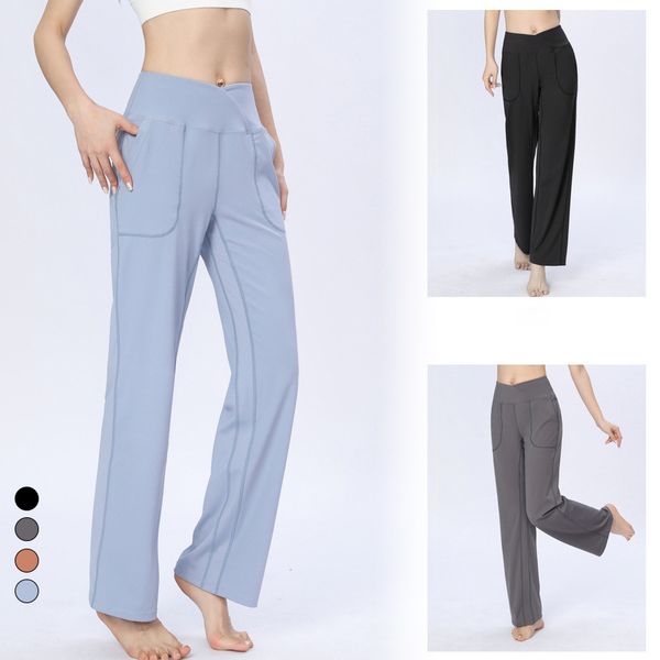 lu yoga pants high waist hip lifting wide leg pants pilates yoga pants women's loose sports pants with pockets sweat absorbing elastic
lu yoga pants high waist hip lifting wide leg pants pilates yoga pants women's loose sports pants with pockets sweat absorbing elastic
