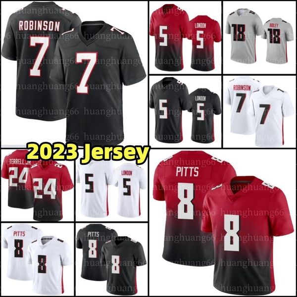 7 bijan robinson drake london kyle pitts football jersey michael vick grady jarrett cordarrelle patterson aj terrell jr desmond ridder taylo, Black;red
7 bijan robinson drake london kyle pitts football jersey michael vick grady jarrett cordarrelle patterson aj terrell jr desmond ridder taylo, Black;red