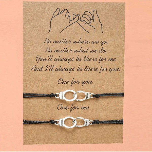 card couple bracelet creative personality lettering handcuffs wax rope friendship woven, Golden;silver
card couple bracelet creative personality lettering handcuffs wax rope friendship woven, Golden;silver