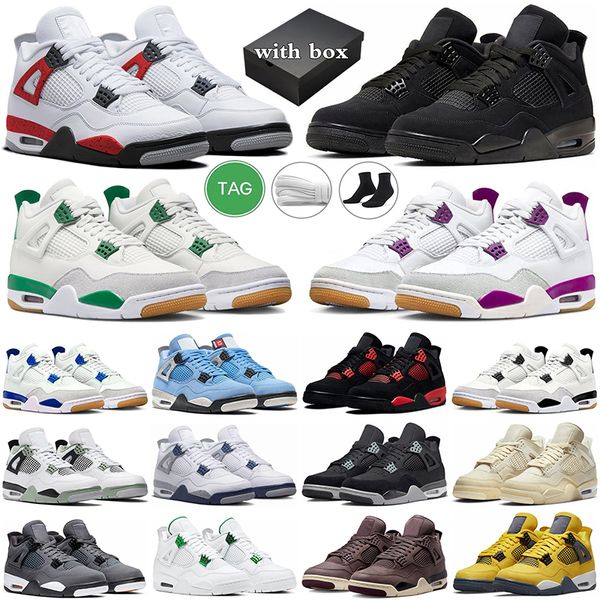 with box 4 basketball shoes men women jumpman 4s pine green black cat purple sapphire red cement white cement cactus jack pn dust mens train
with box 4 basketball shoes men women jumpman 4s pine green black cat purple sapphire red cement white cement cactus jack pn dust mens train