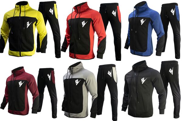 mens tracksuits designer hooded logo print casual fashion streetwear sweatshirt splicing color long sleeves jacket and pants casual training, Gray
mens tracksuits designer hooded logo print casual fashion streetwear sweatshirt splicing color long sleeves jacket and pants casual training, Gray