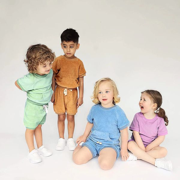 clothing sets summer terry cloth toweling fabric baby boy clothes sets girls clothing t-shirtshorts children outfits for kids 230509, White
clothing sets summer terry cloth toweling fabric baby boy clothes sets girls clothing t-shirtshorts children outfits for kids 230509, White