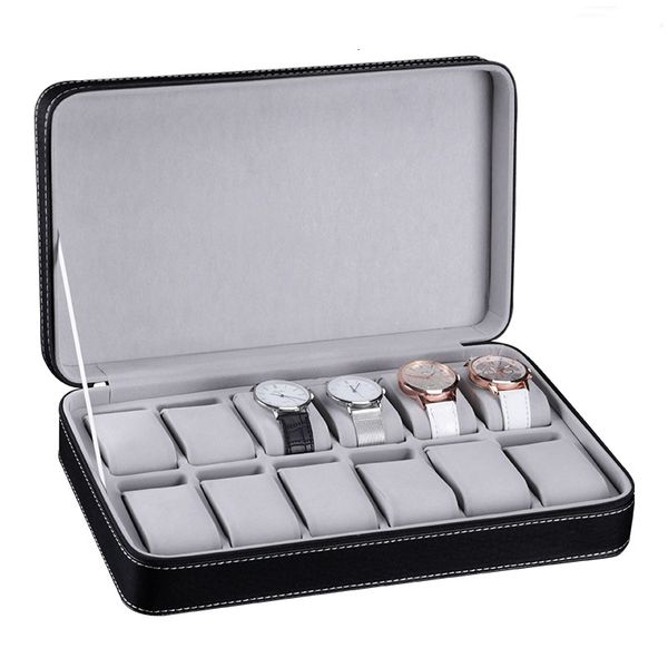watch boxes cases portable leather zipper travel display case organizer jewelry storage container for women men 230509, Black;blue
watch boxes cases portable leather zipper travel display case organizer jewelry storage container for women men 230509, Black;blue