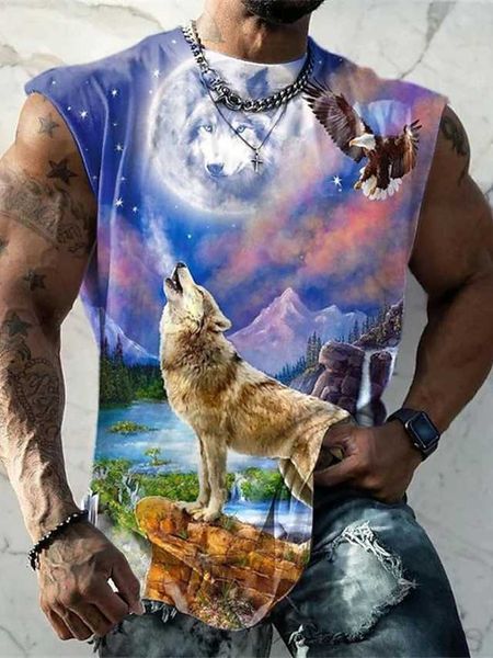 rukas sleeveless t-shirt sleeveless men's graphic animal wolf neck collar clothing 3d printing casual sports sleeveless printing fashio, White;black
rukas sleeveless t-shirt sleeveless men's graphic animal wolf neck collar clothing 3d printing casual sports sleeveless printing fashio, White;black