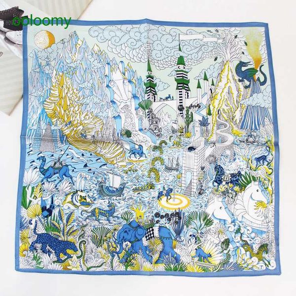 hemres designer scarves spring and summer h forest zebra style hangzhou mulberry thin silk small square scarf, Blue;gray
hemres designer scarves spring and summer h forest zebra style hangzhou mulberry thin silk small square scarf, Blue;gray