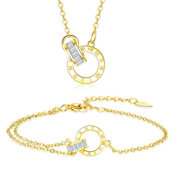 roman numerals bracelet necklace set for women, double circle love pendant choker necklaces with link chain white diamond rose gold plated f, Silver
roman numerals bracelet necklace set for women, double circle love pendant choker necklaces with link chain white diamond rose gold plated f, Silver