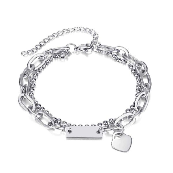 cold style bracelets stitching double layer love titanium steel bracelet female hip hop personality all match heart shaped stainless, Golden;silver
cold style bracelets stitching double layer love titanium steel bracelet female hip hop personality all match heart shaped stainless, Golden;silver