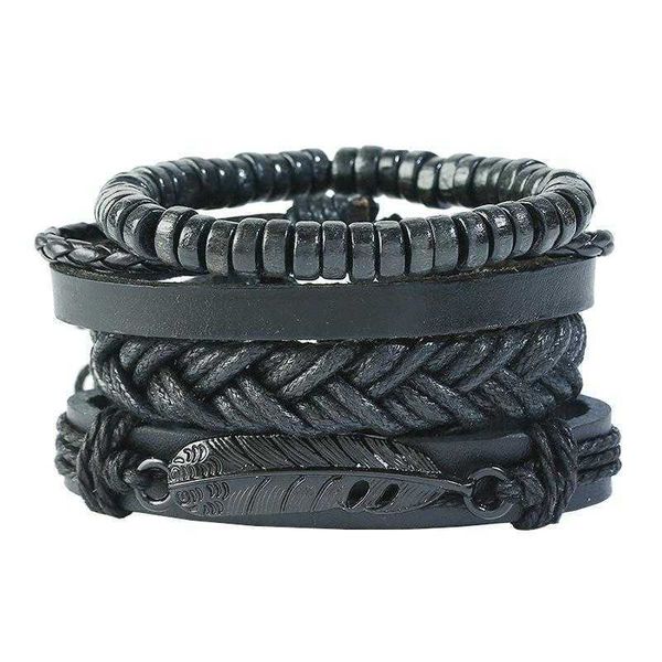 punk wooden bead set cattle leather bracelet simple and adjustable woven diy vintage, Golden;silver
punk wooden bead set cattle leather bracelet simple and adjustable woven diy vintage, Golden;silver