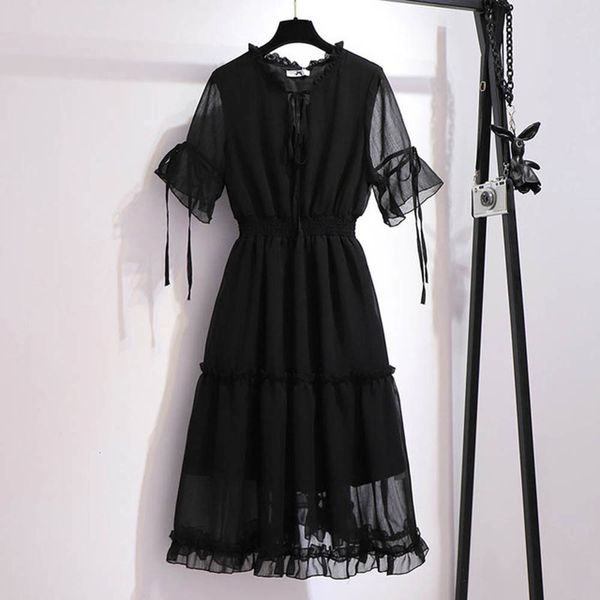 plus size dresses 150kg size women's wummer fungus ear flared sleeve bust 148cm 5xl 6xl 7xl 8xl 9xl loose chiffon black green 230510
plus size dresses 150kg size women's wummer fungus ear flared sleeve bust 148cm 5xl 6xl 7xl 8xl 9xl loose chiffon black green 230510