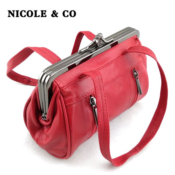 evening bags nicole co women coin purse genuine leather card holder wallet metal frame change for girls original small bag 230509
evening bags nicole co women coin purse genuine leather card holder wallet metal frame change for girls original small bag 230509