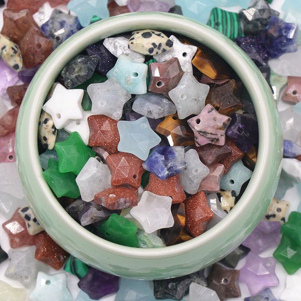 with hole natural crystal stone 10mm star shape amethyst rose quartz pendant for diy chakra necklace jewelry accessories, Bronze;silver
with hole natural crystal stone 10mm star shape amethyst rose quartz pendant for diy chakra necklace jewelry accessories, Bronze;silver